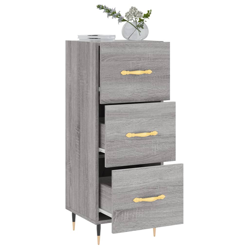 Sideboard Grey Sonoma 34.5x34x90 cm Engineered Wood