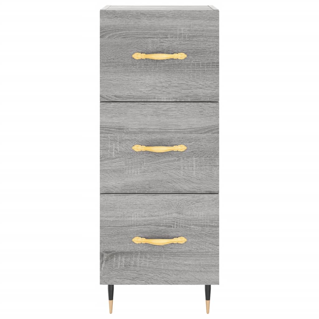 Sideboard Grey Sonoma 34.5x34x90 cm Engineered Wood