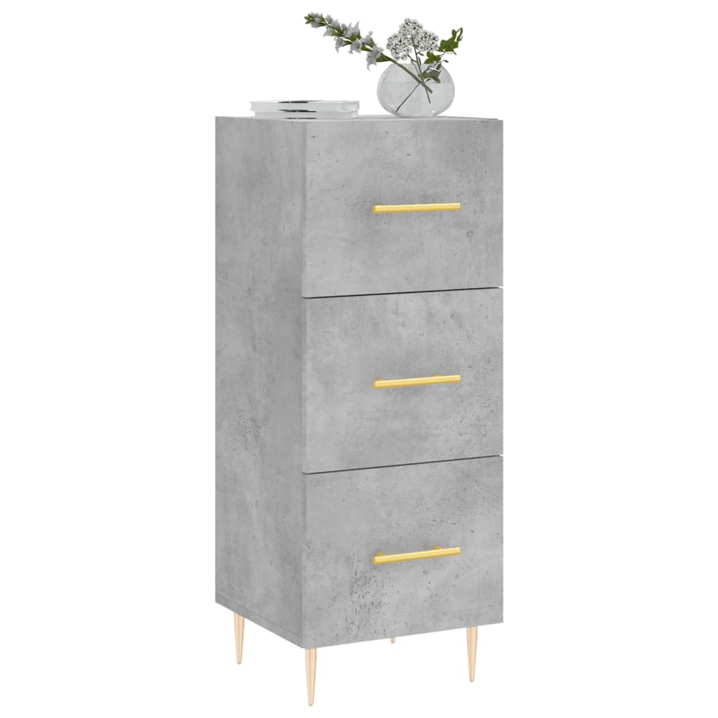 Sideboard Concrete Grey 34.5x34x90 cm Engineered Wood