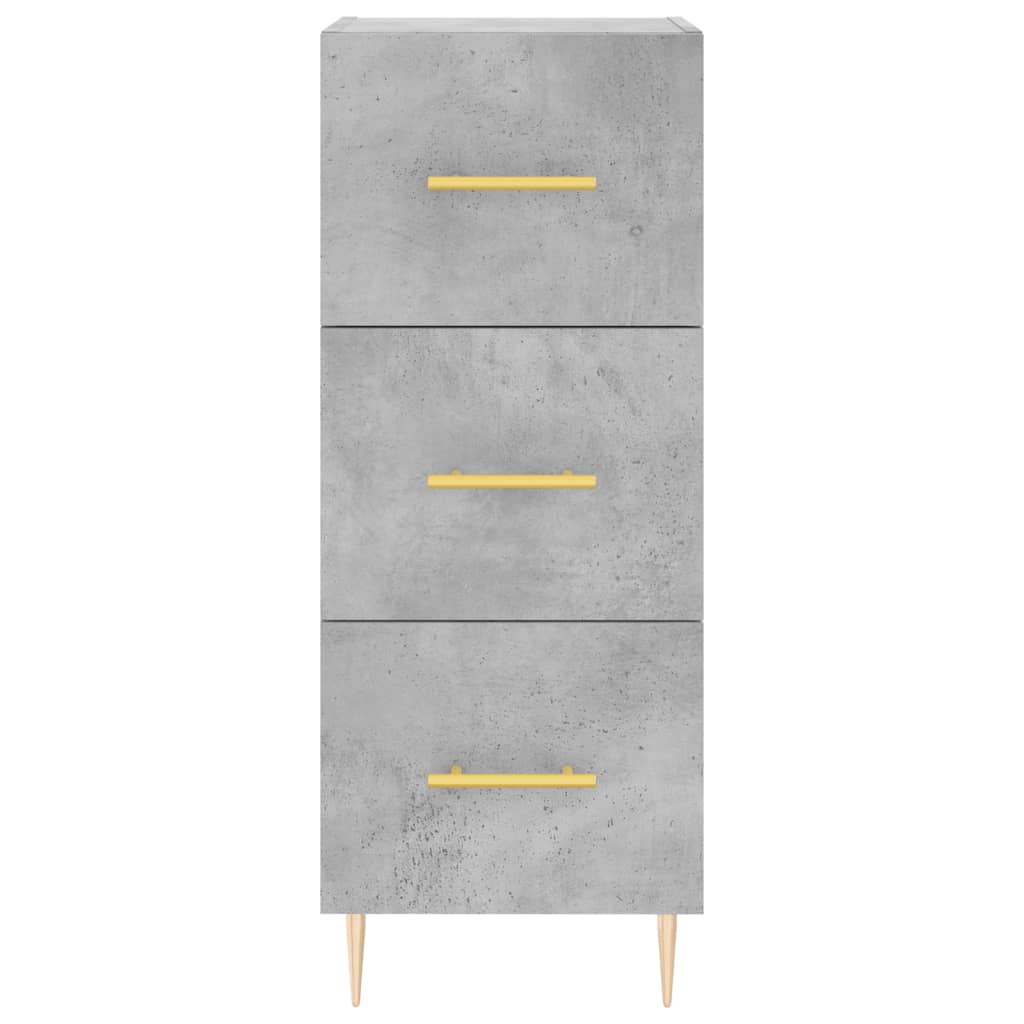 Sideboard Concrete Grey 34.5x34x90 cm Engineered Wood