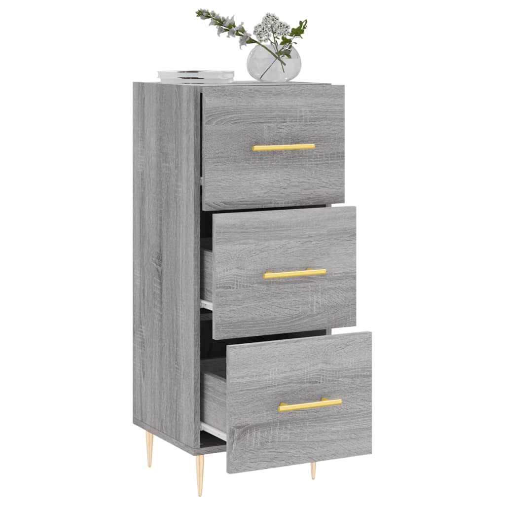 Sideboard Grey Sonoma 34.5x34x90 cm Engineered Wood