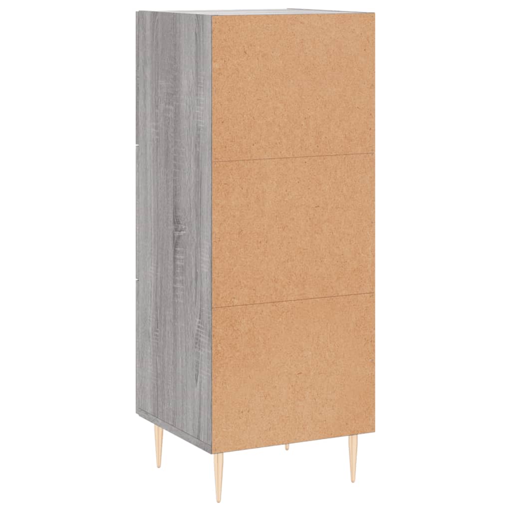 Sideboard Grey Sonoma 34.5x34x90 cm Engineered Wood