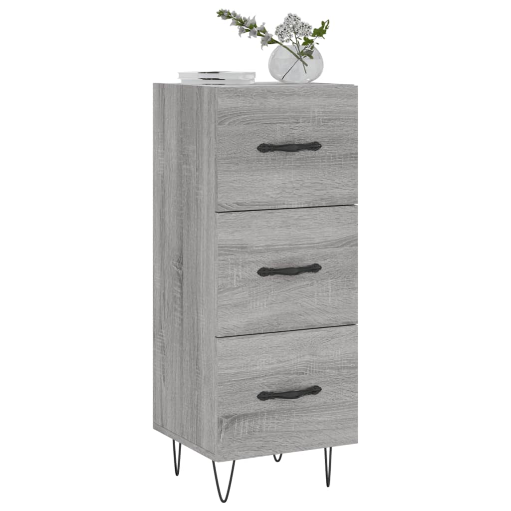 Sideboard Grey Sonoma 34.5x34x90 cm Engineered Wood