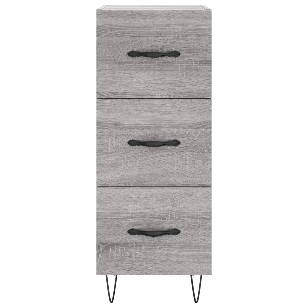 Sideboard Grey Sonoma 34.5x34x90 cm Engineered Wood