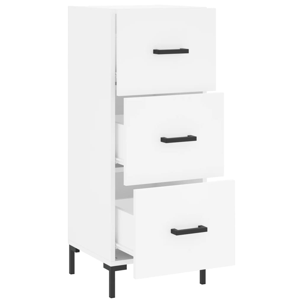 Sideboard White 34.5x34x90 cm Engineered Wood