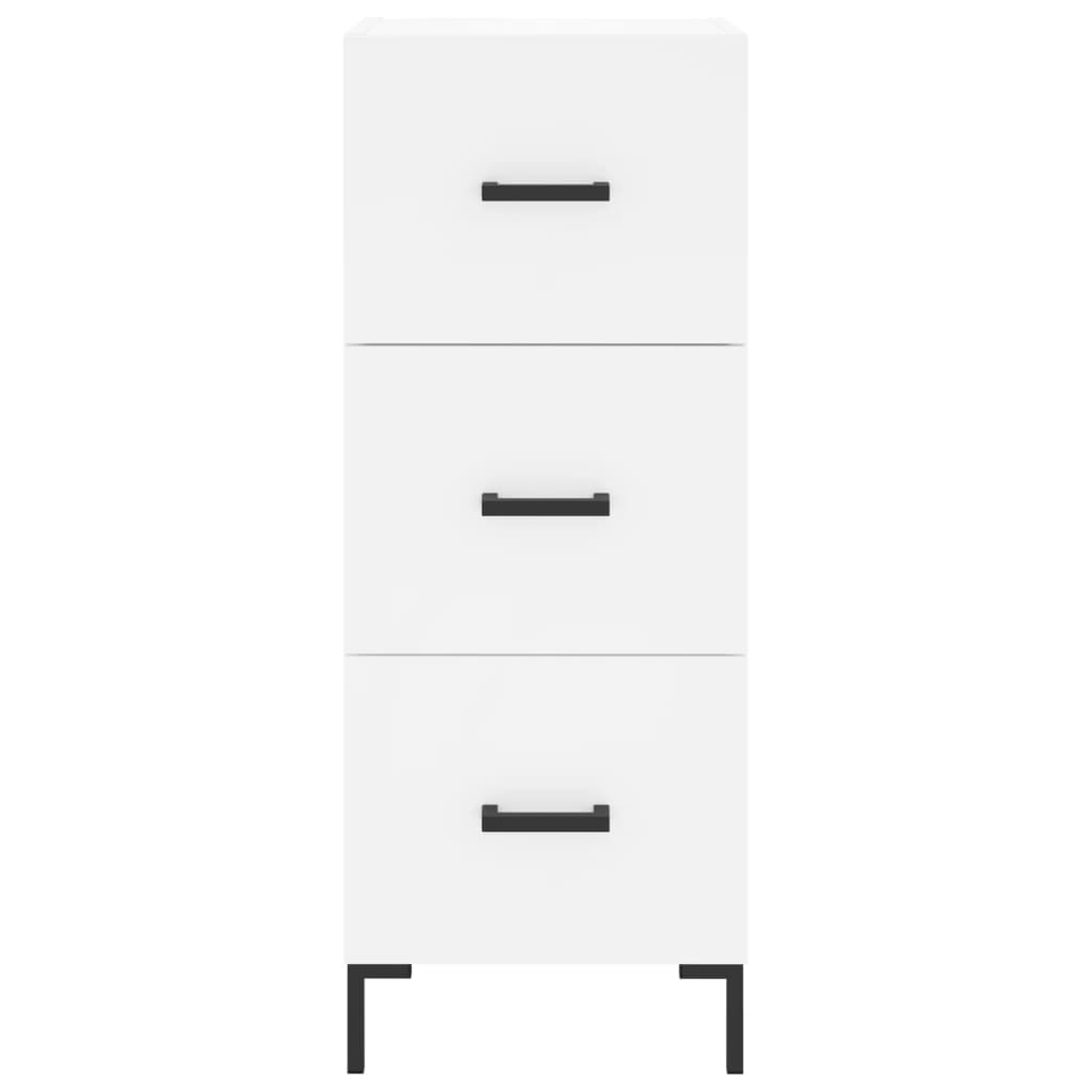 Sideboard White 34.5x34x90 cm Engineered Wood