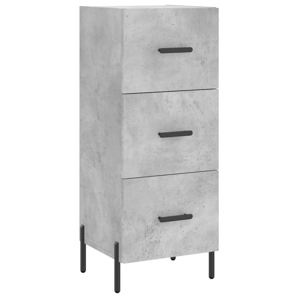 Sideboard Concrete Grey 34.5x34x90 cm Engineered Wood