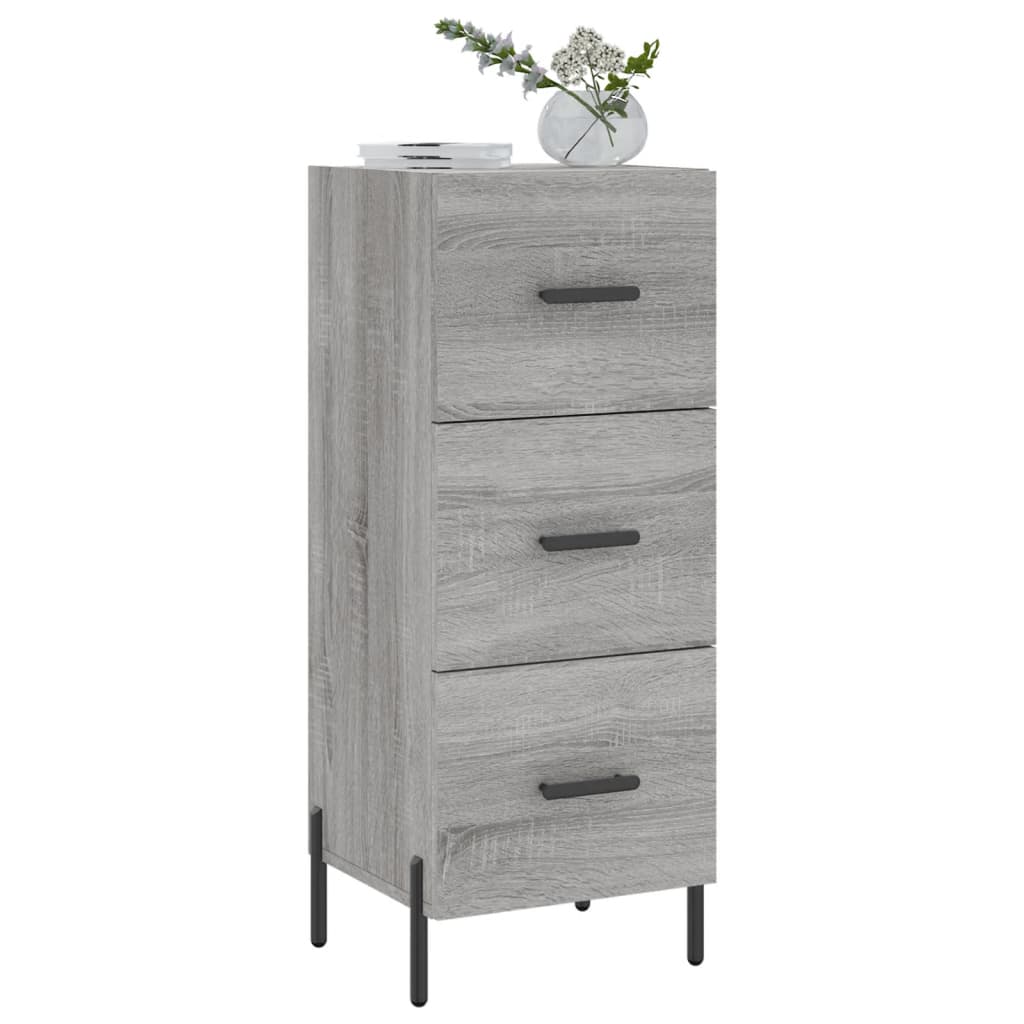Sideboard Grey Sonoma 34.5x34x90 cm Engineered Wood
