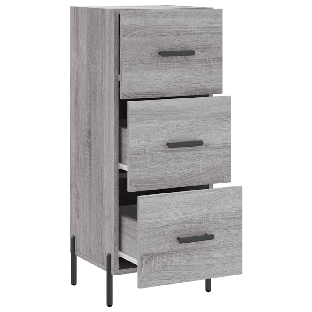 Sideboard Grey Sonoma 34.5x34x90 cm Engineered Wood