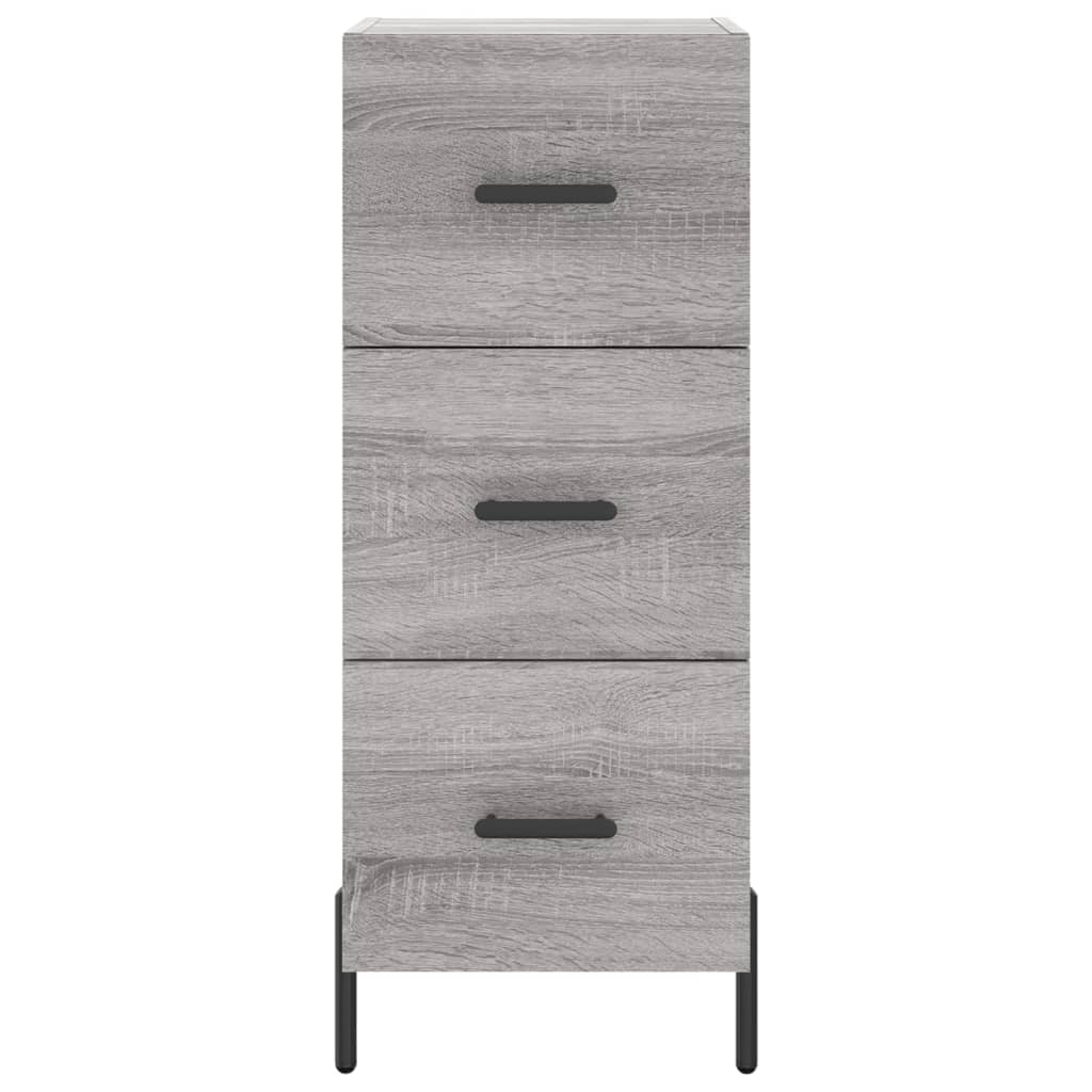 Sideboard Grey Sonoma 34.5x34x90 cm Engineered Wood