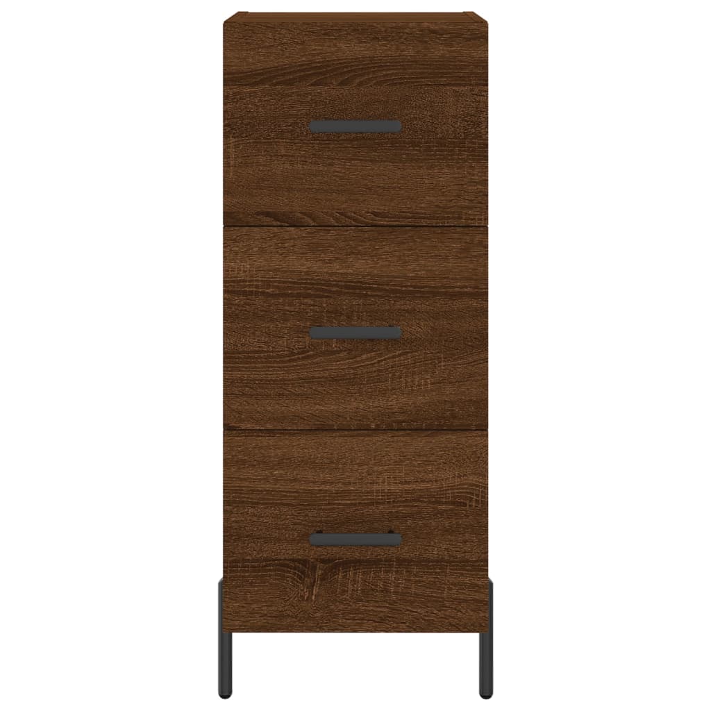 Sideboard Brown Oak 34.5x34x90 cm Engineered Wood