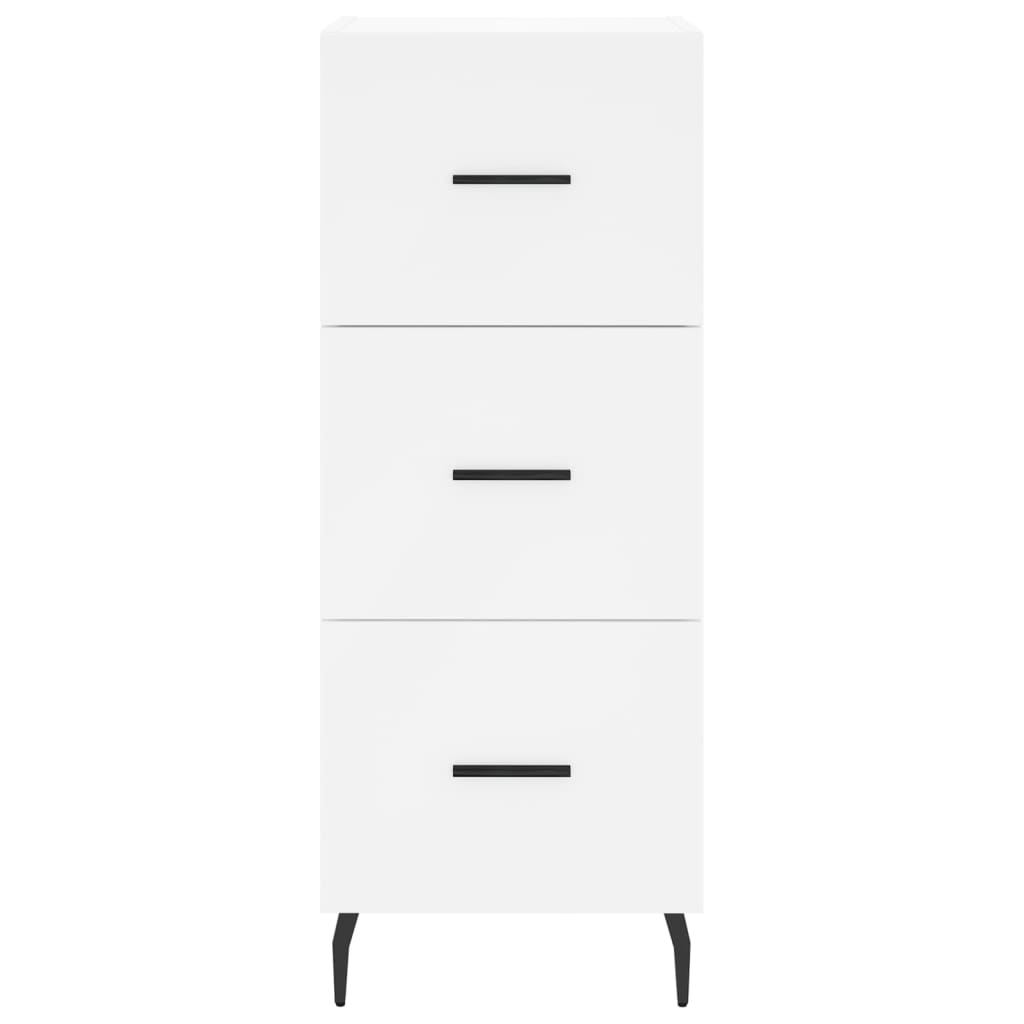 Sideboard White 34.5x34x90 cm Engineered Wood