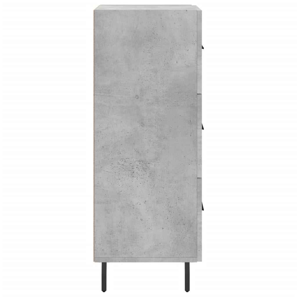 Sideboard Concrete Grey 34.5x34x90 cm Engineered Wood