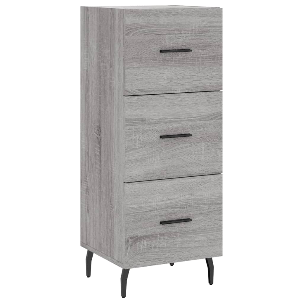 Sideboard Grey Sonoma 34.5x34x90 cm Engineered Wood