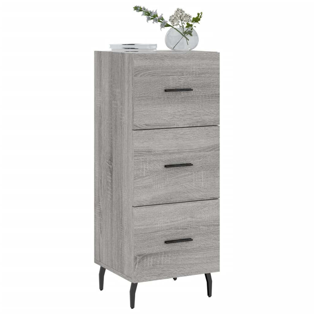 Sideboard Grey Sonoma 34.5x34x90 cm Engineered Wood