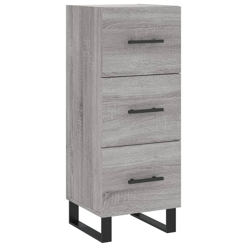Sideboard Grey Sonoma 34.5x34x90 cm Engineered Wood