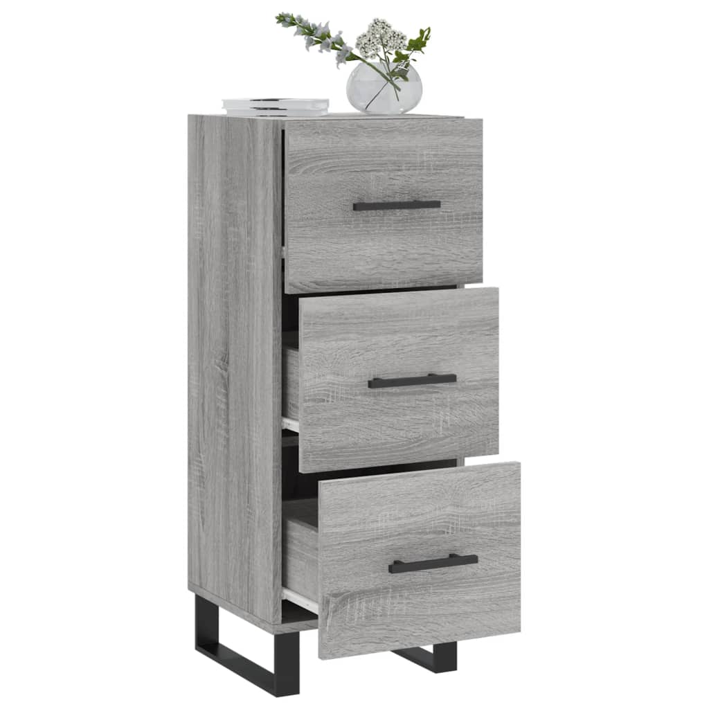 Sideboard Grey Sonoma 34.5x34x90 cm Engineered Wood