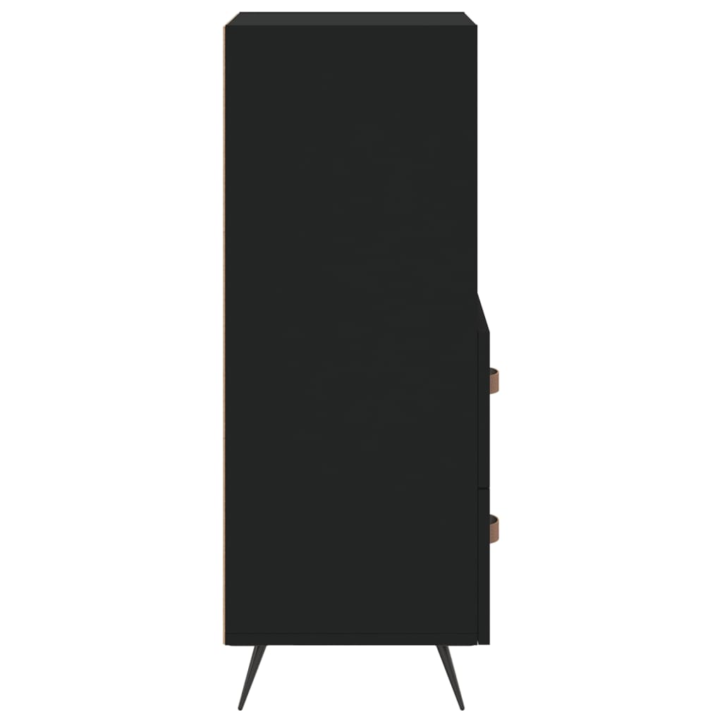 Sideboard Black 34.5x34x90 cm Engineered Wood