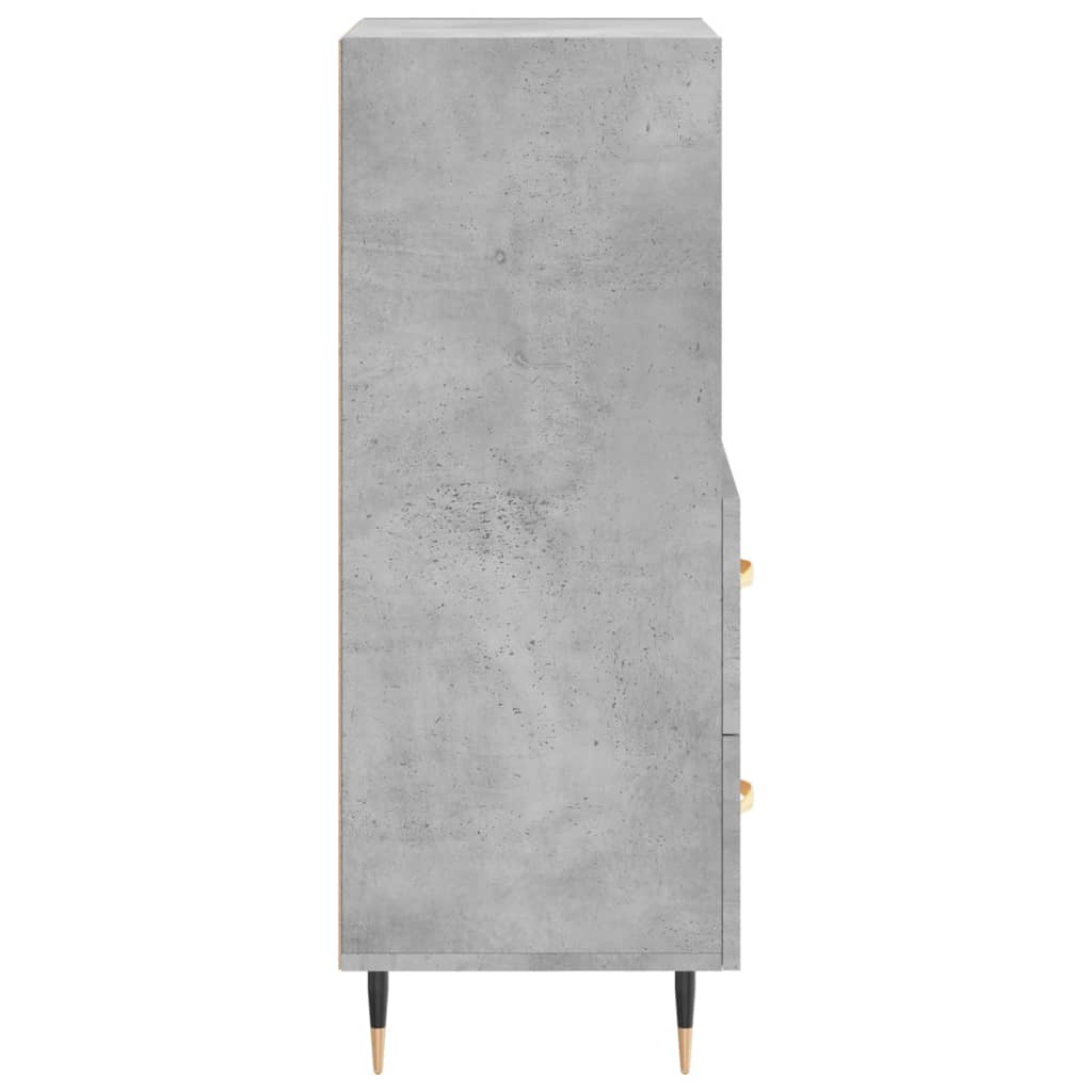 Sideboard Concrete Grey 34.5x34x90 cm Engineered Wood