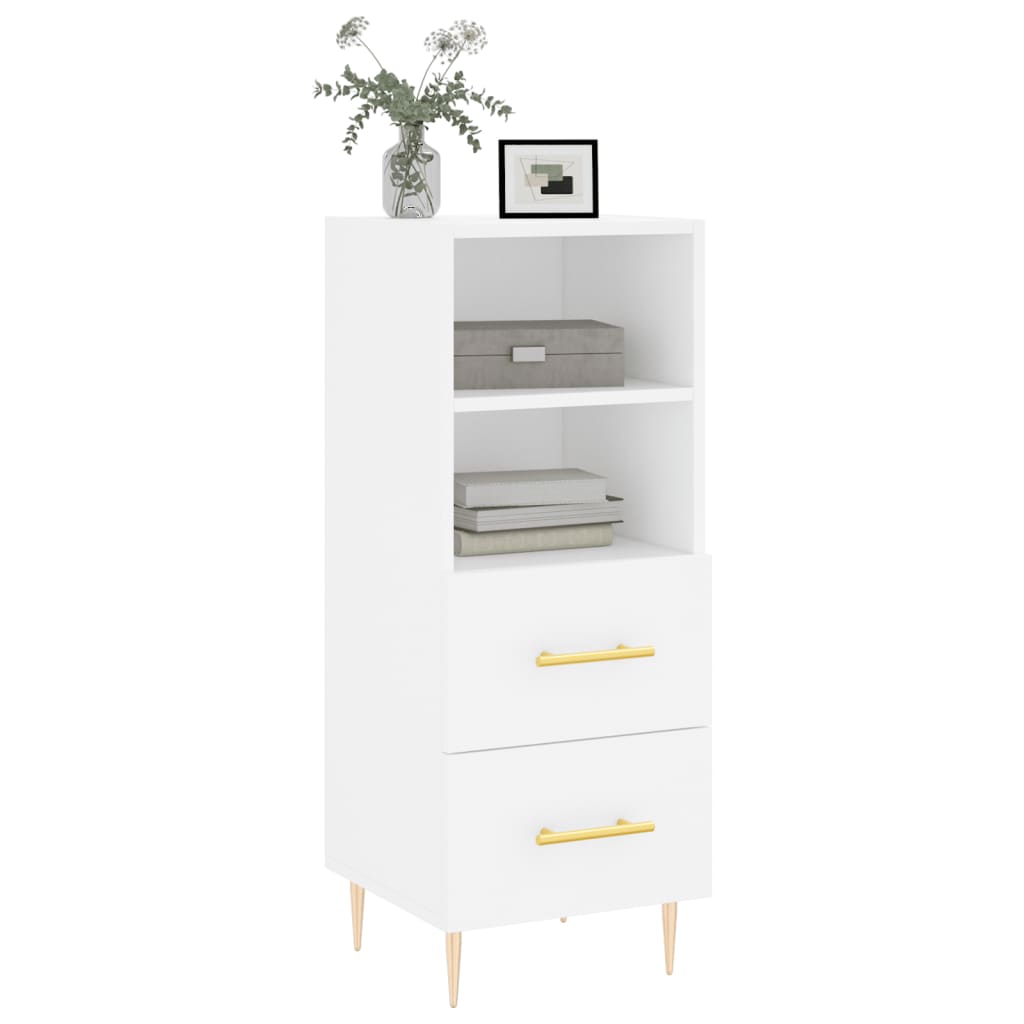 Sideboard White 34.5x34x90 cm Engineered Wood