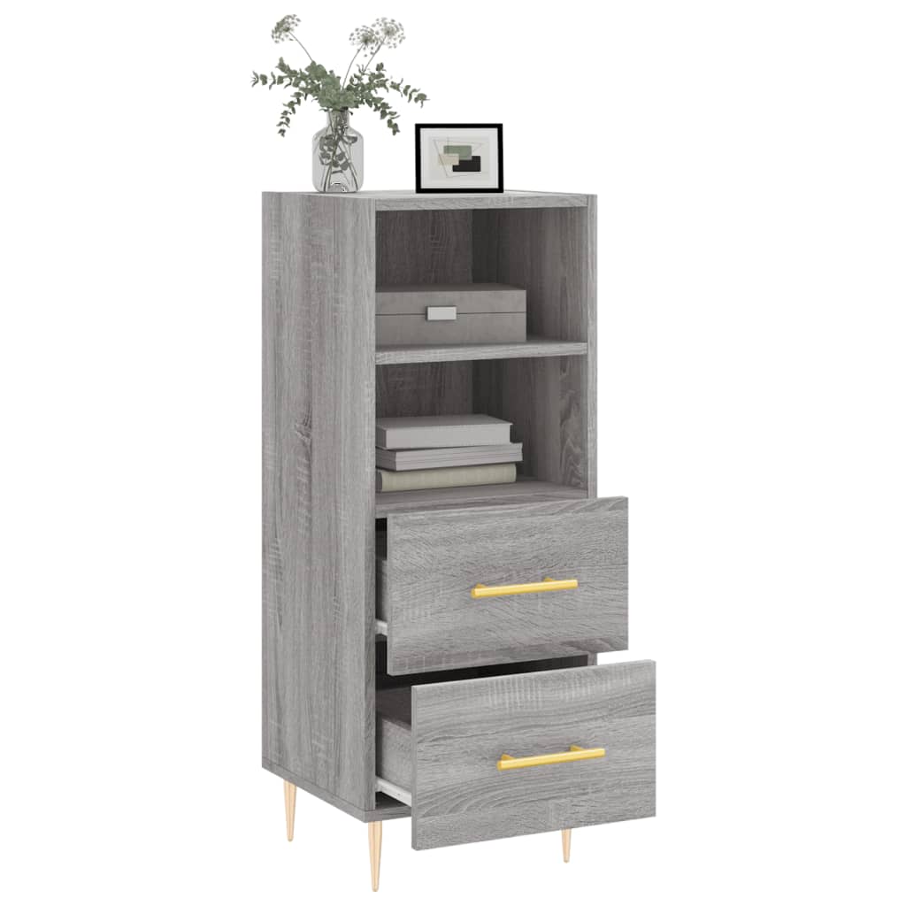 Sideboard Grey Sonoma 34.5x34x90 cm Engineered Wood