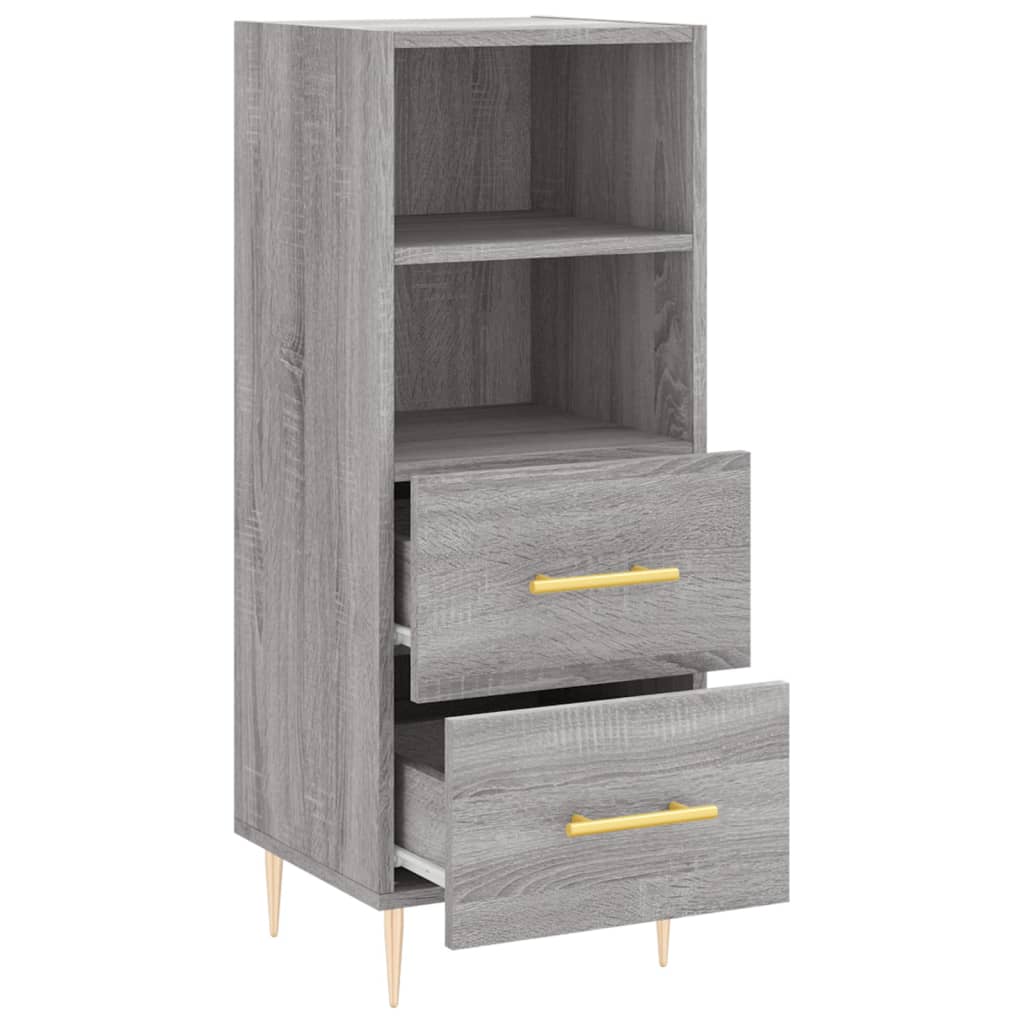 Sideboard Grey Sonoma 34.5x34x90 cm Engineered Wood