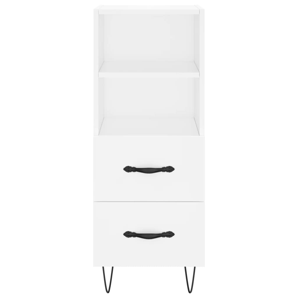 Sideboard White 34.5x34x90 cm Engineered Wood