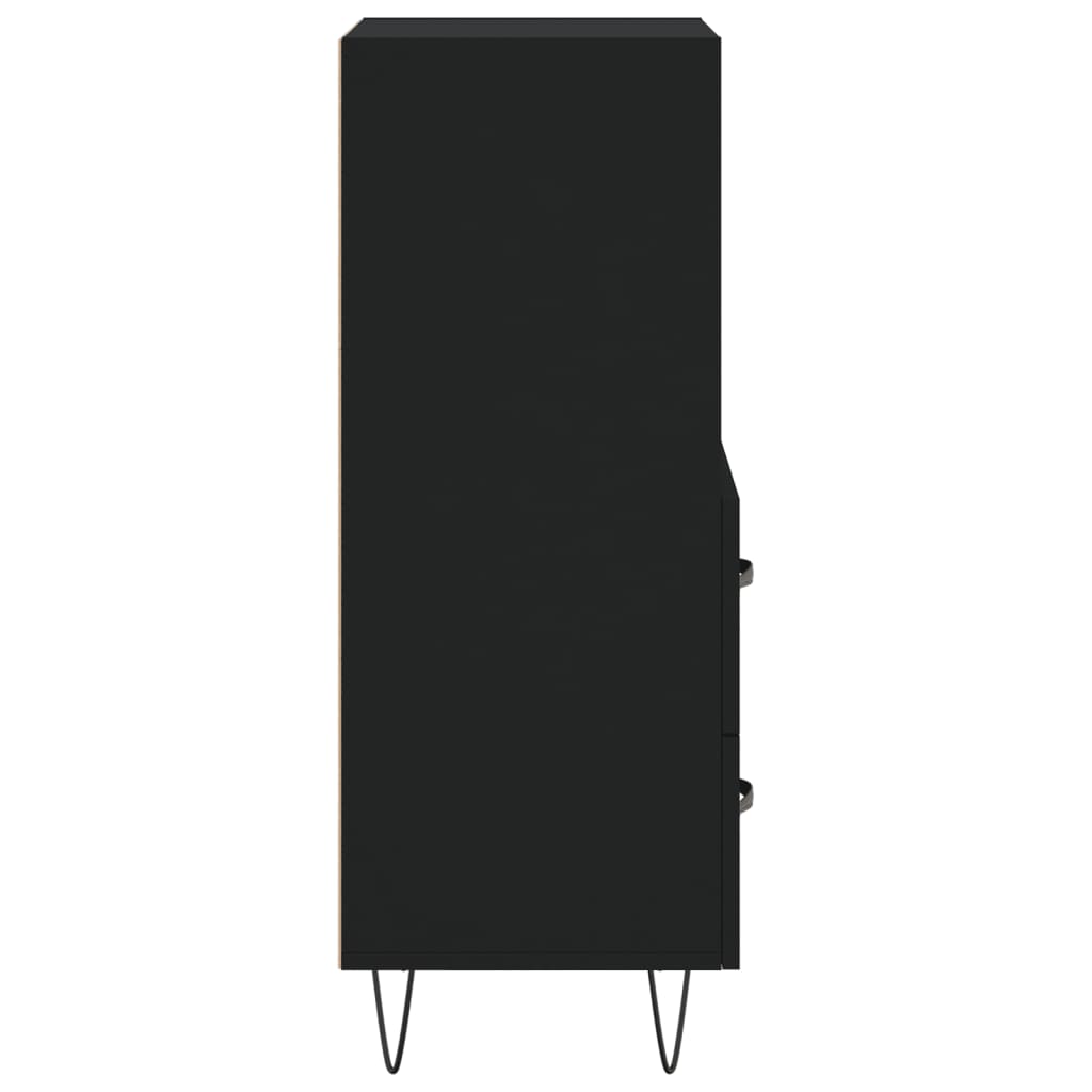 Sideboard Black 34.5x34x90 cm Engineered Wood