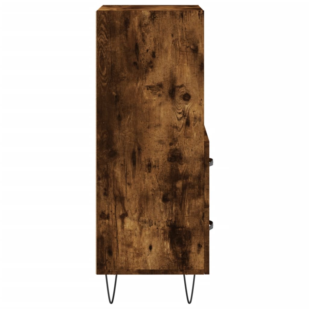 Sideboard Smoked Oak 34.5x34x90 cm Engineered Wood