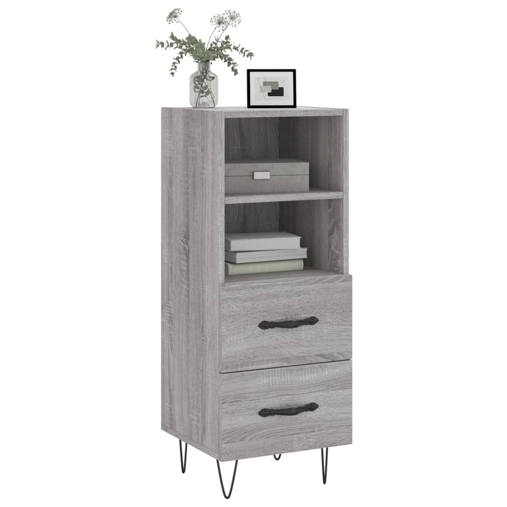 Sideboard Grey Sonoma 34.5x34x90 cm Engineered Wood