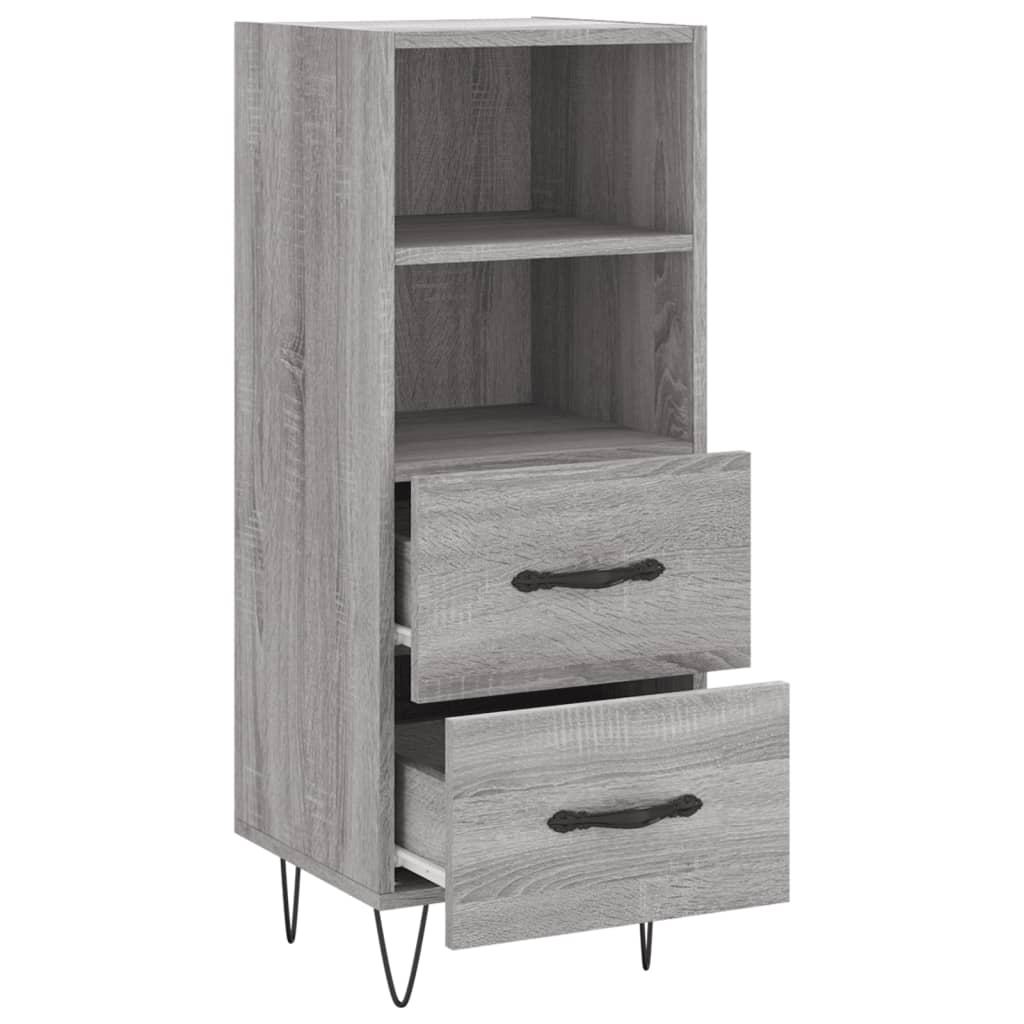 Sideboard Grey Sonoma 34.5x34x90 cm Engineered Wood