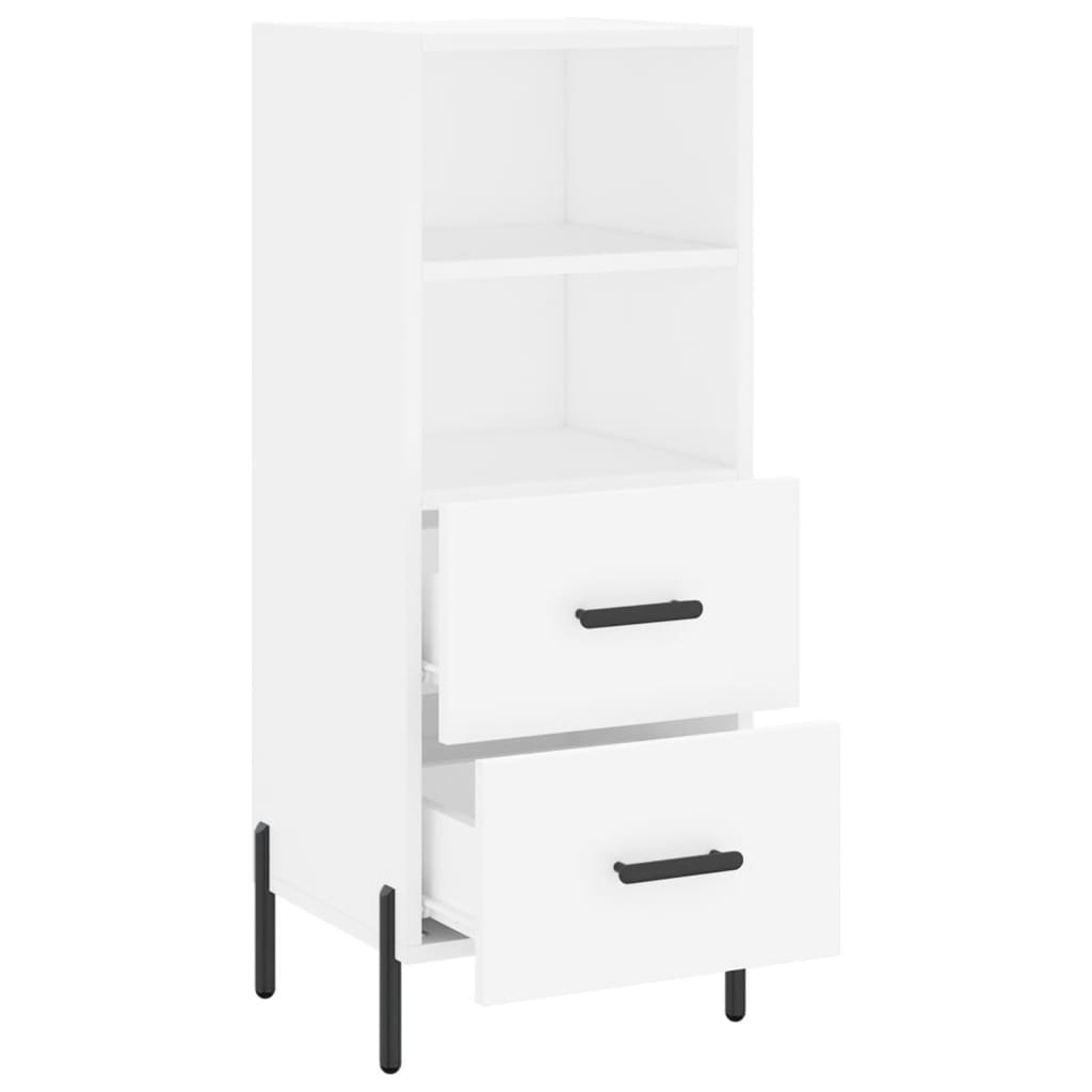 Sideboard White 34.5x34x90 cm Engineered Wood