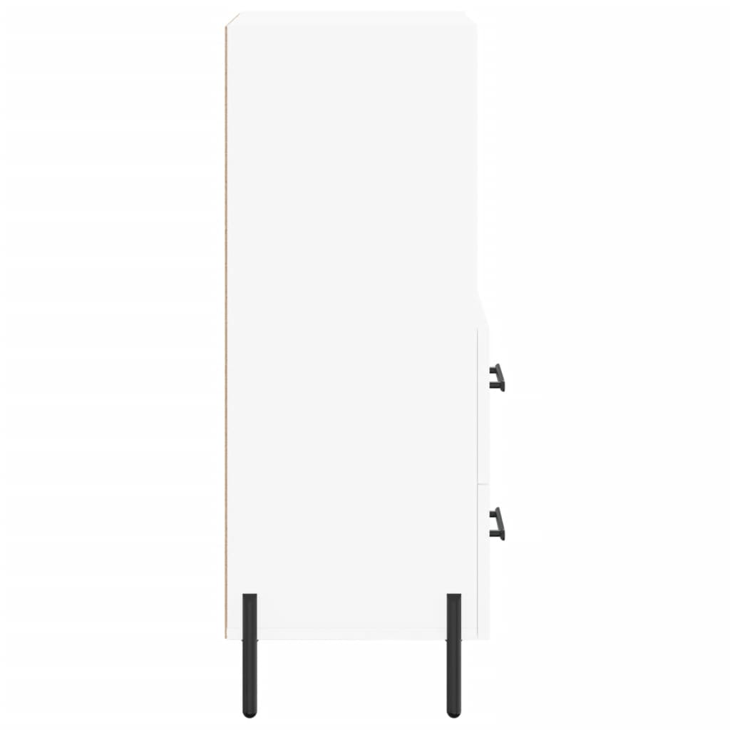 Sideboard White 34.5x34x90 cm Engineered Wood