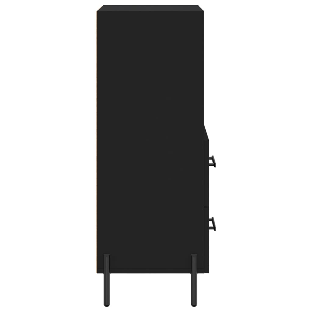 Sideboard Black 34.5x34x90 cm Engineered Wood