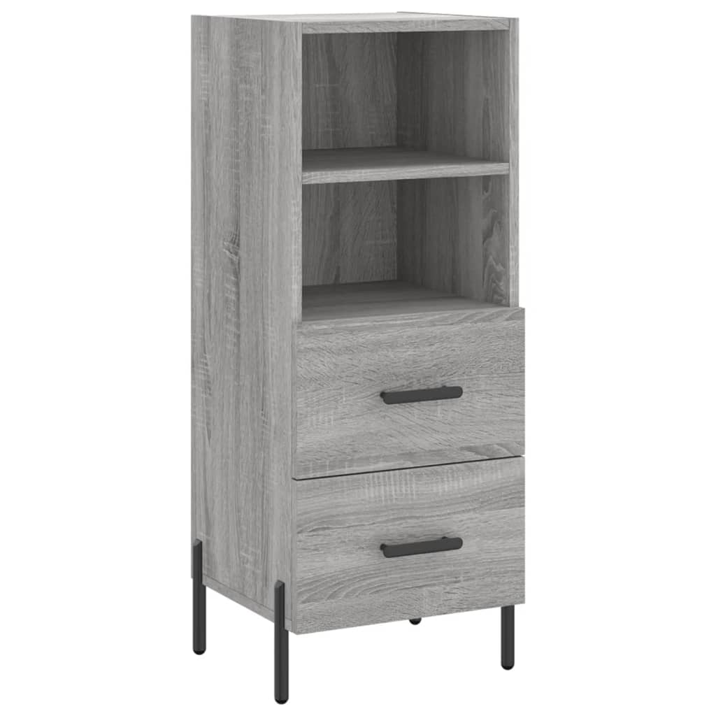 Sideboard Grey Sonoma 34.5x34x90 cm Engineered Wood