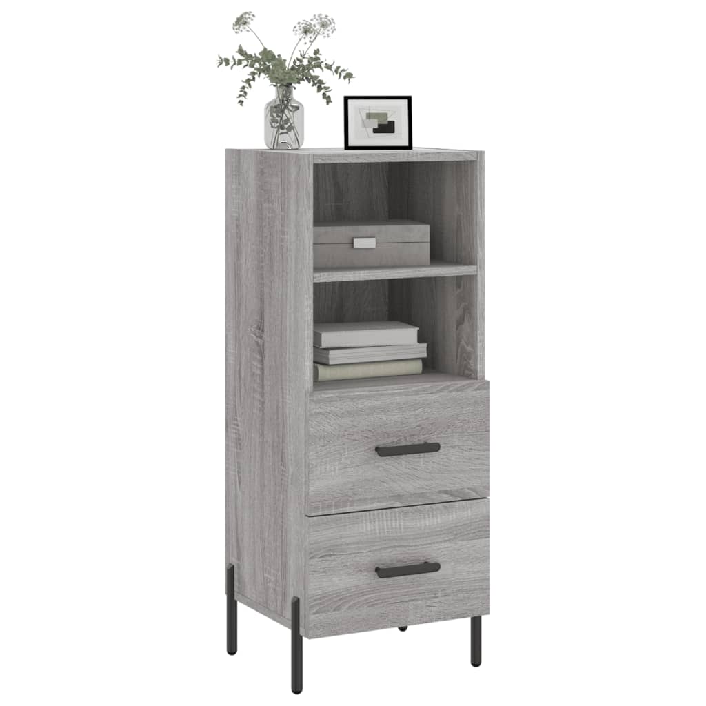 Sideboard Grey Sonoma 34.5x34x90 cm Engineered Wood