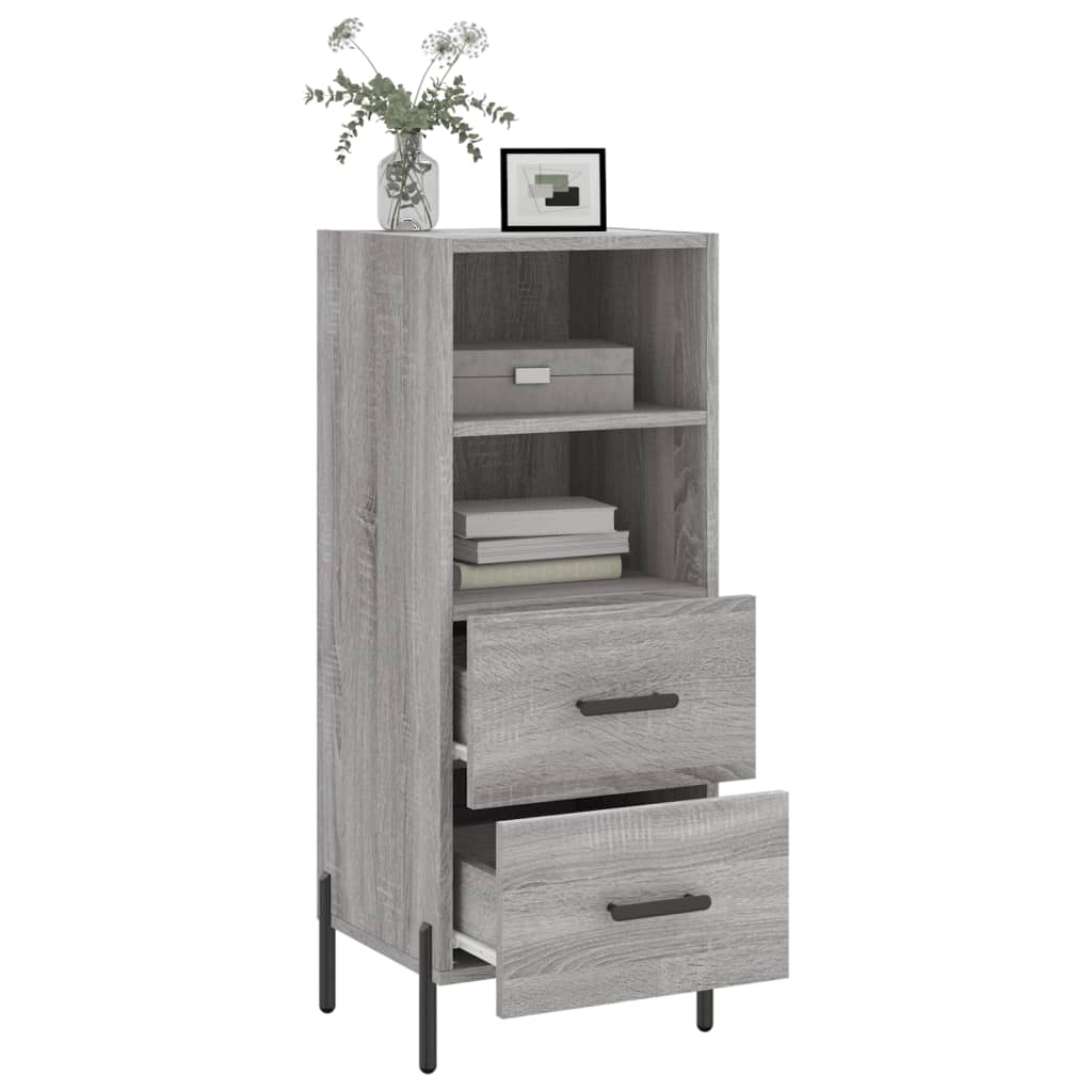 Sideboard Grey Sonoma 34.5x34x90 cm Engineered Wood