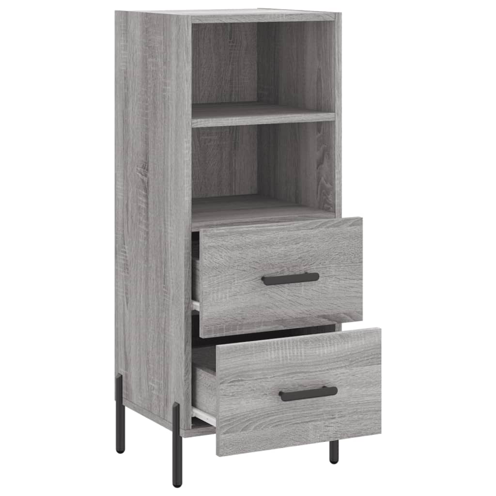 Sideboard Grey Sonoma 34.5x34x90 cm Engineered Wood