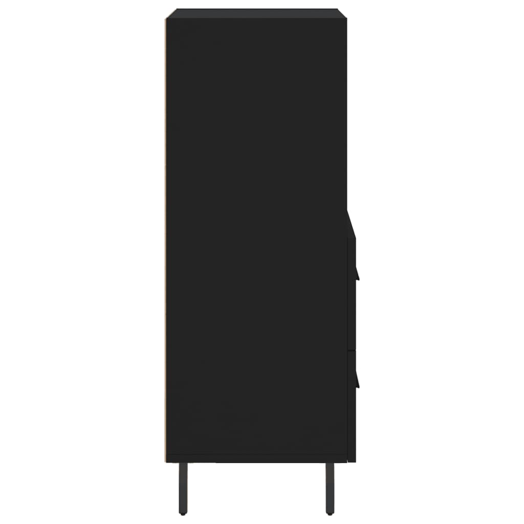 Sideboard Black 34.5x34x90 cm Engineered Wood