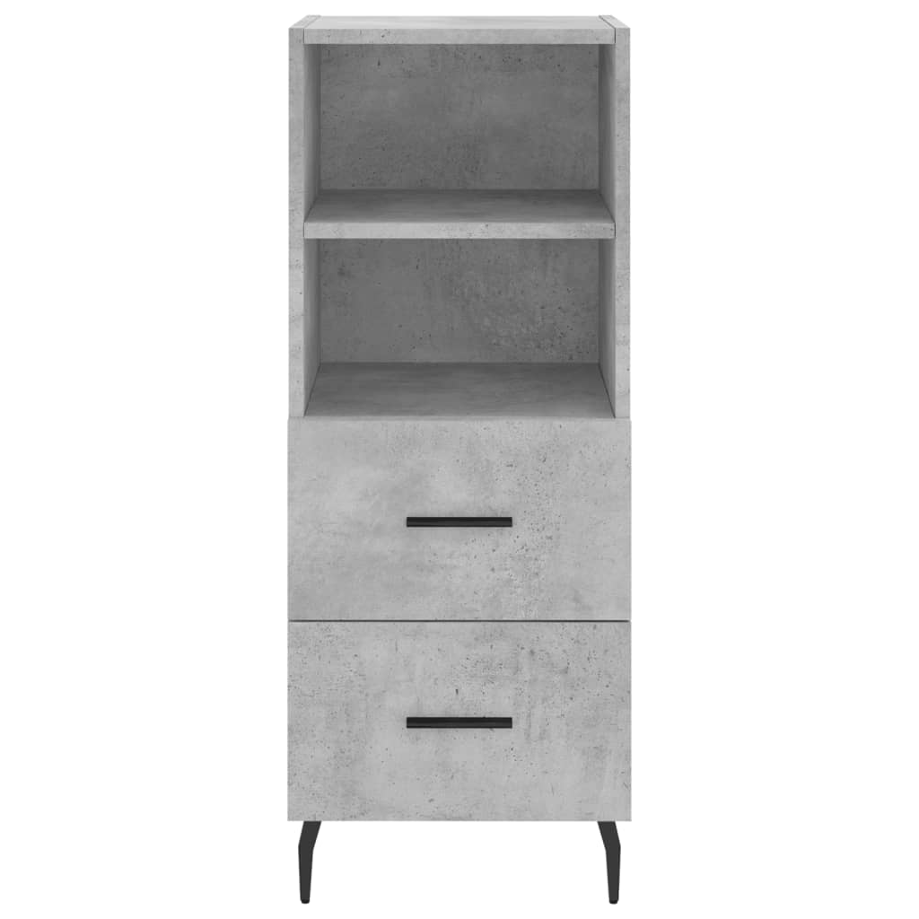 Sideboard Concrete Grey 34.5x34x90 cm Engineered Wood