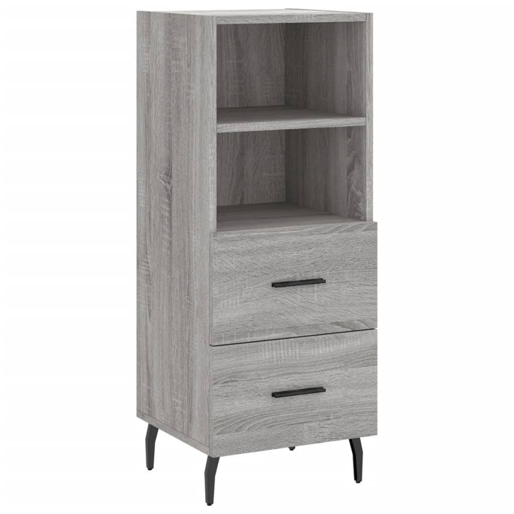 Sideboard Grey Sonoma 34.5x34x90 cm Engineered Wood