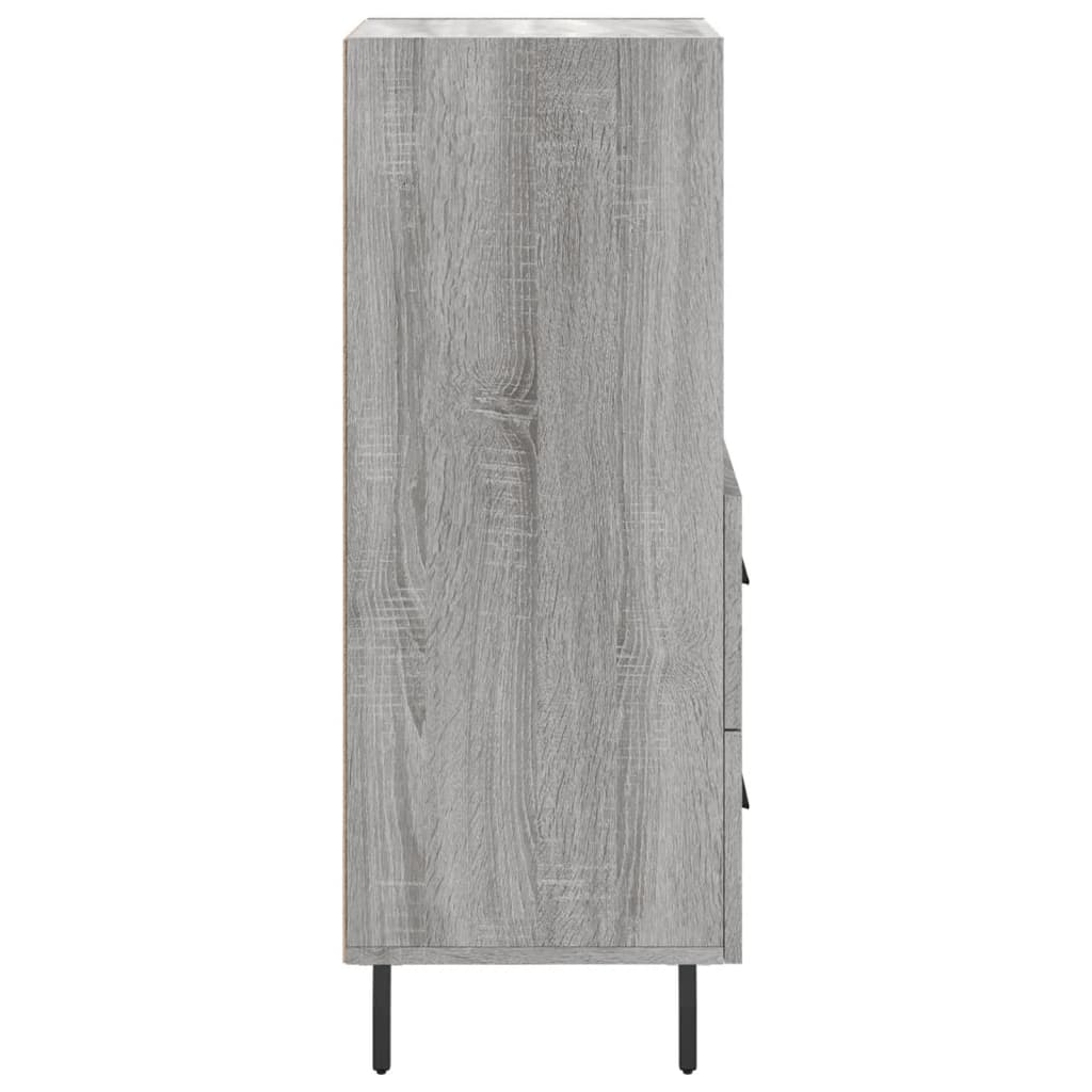 Sideboard Grey Sonoma 34.5x34x90 cm Engineered Wood