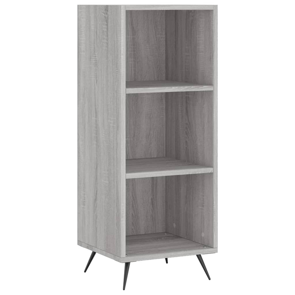 Shelf Cabinet Grey Sonoma 34.5x32.5x90 cm Engineered Wood
