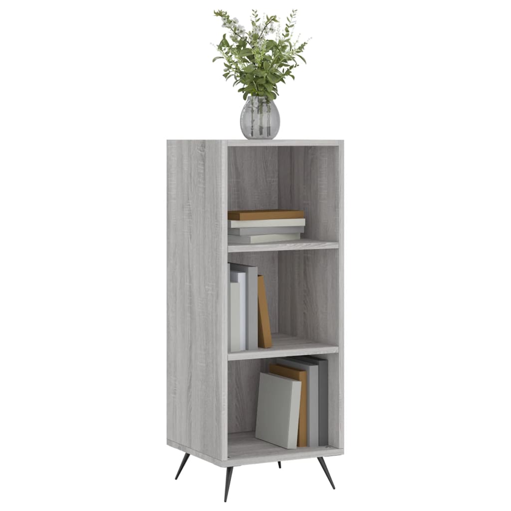 Shelf Cabinet Grey Sonoma 34.5x32.5x90 cm Engineered Wood