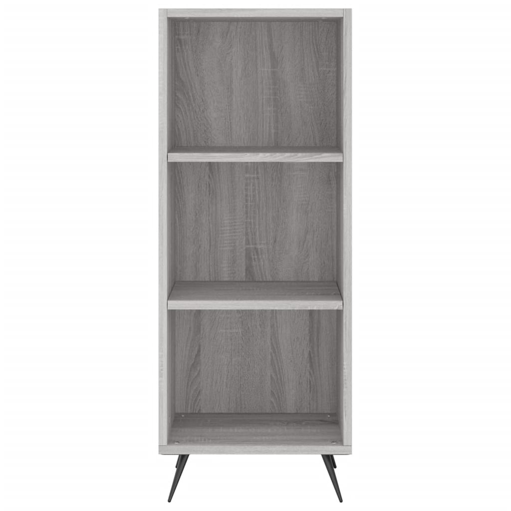 Shelf Cabinet Grey Sonoma 34.5x32.5x90 cm Engineered Wood