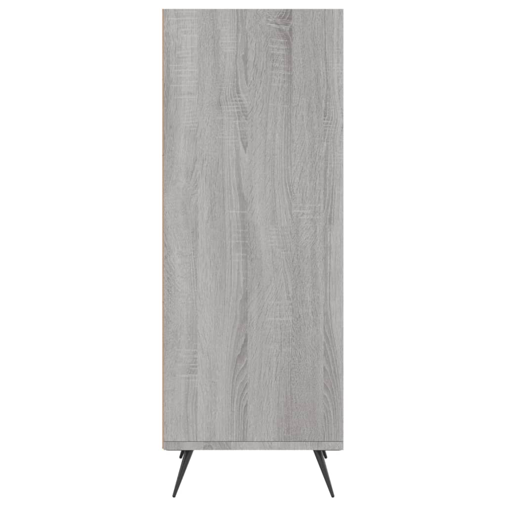 Shelf Cabinet Grey Sonoma 34.5x32.5x90 cm Engineered Wood