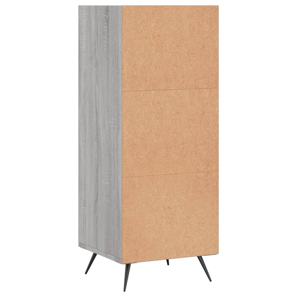 Shelf Cabinet Grey Sonoma 34.5x32.5x90 cm Engineered Wood