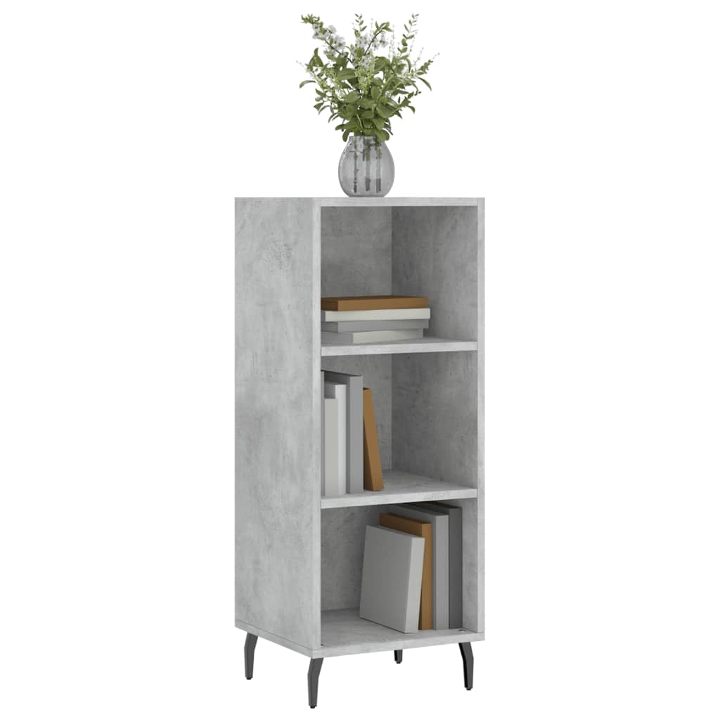 Sideboard Concrete Grey 34.5x32.5x90 cm Engineered Wood