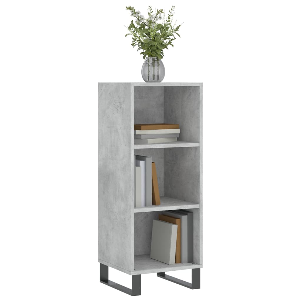 Sideboard Concrete Grey 34.5x32.5x90 cm Engineered Wood