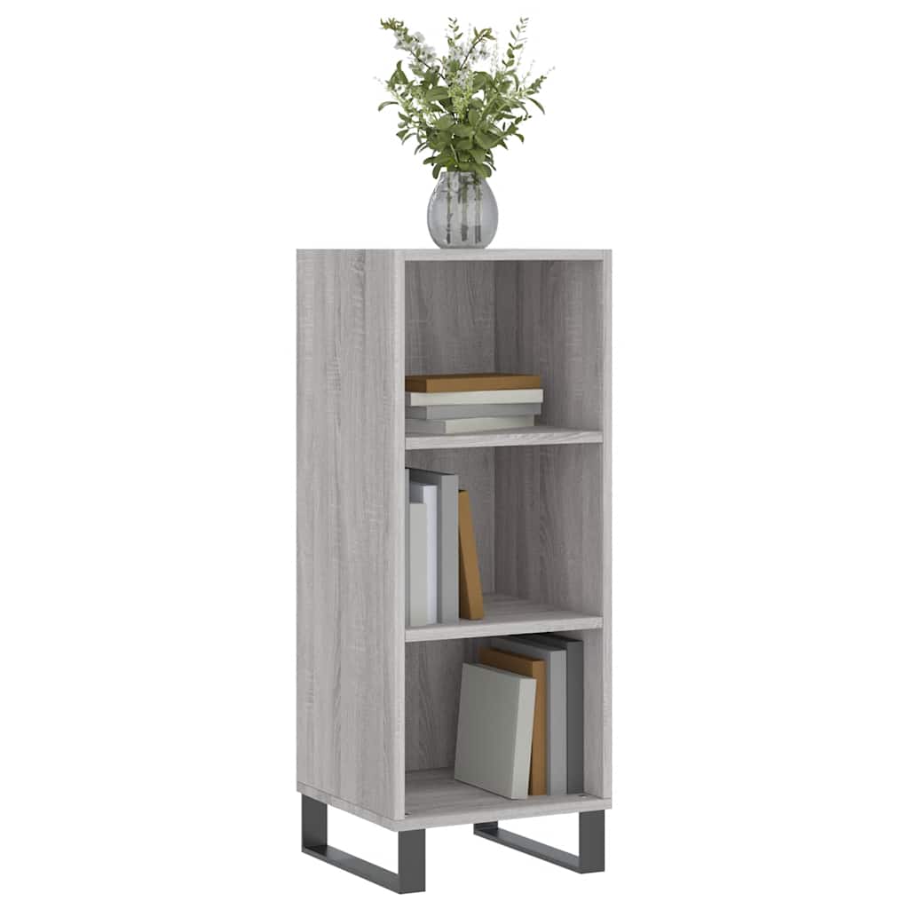Sideboard Grey Sonoma 34.5x32.5x90 cm Engineered Wood